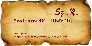 Szalisznyó Mihály névjegykártya